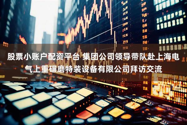 股票小账户配资平台 集团公司领导带队赴上海电气上重碾磨特装设备有限公司拜访交流