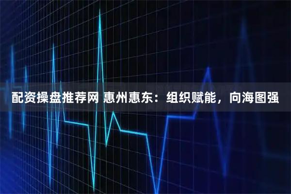 配资操盘推荐网 惠州惠东：组织赋能，向海图强